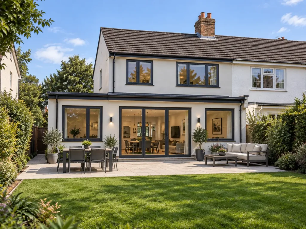 Two-storey rear extension architectural design for a residential property in Oxford